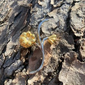 Two-Toned Flower Pin